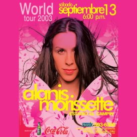 Afiche concierto Alanis Morissette Clubflyer Agencia Creativa Square