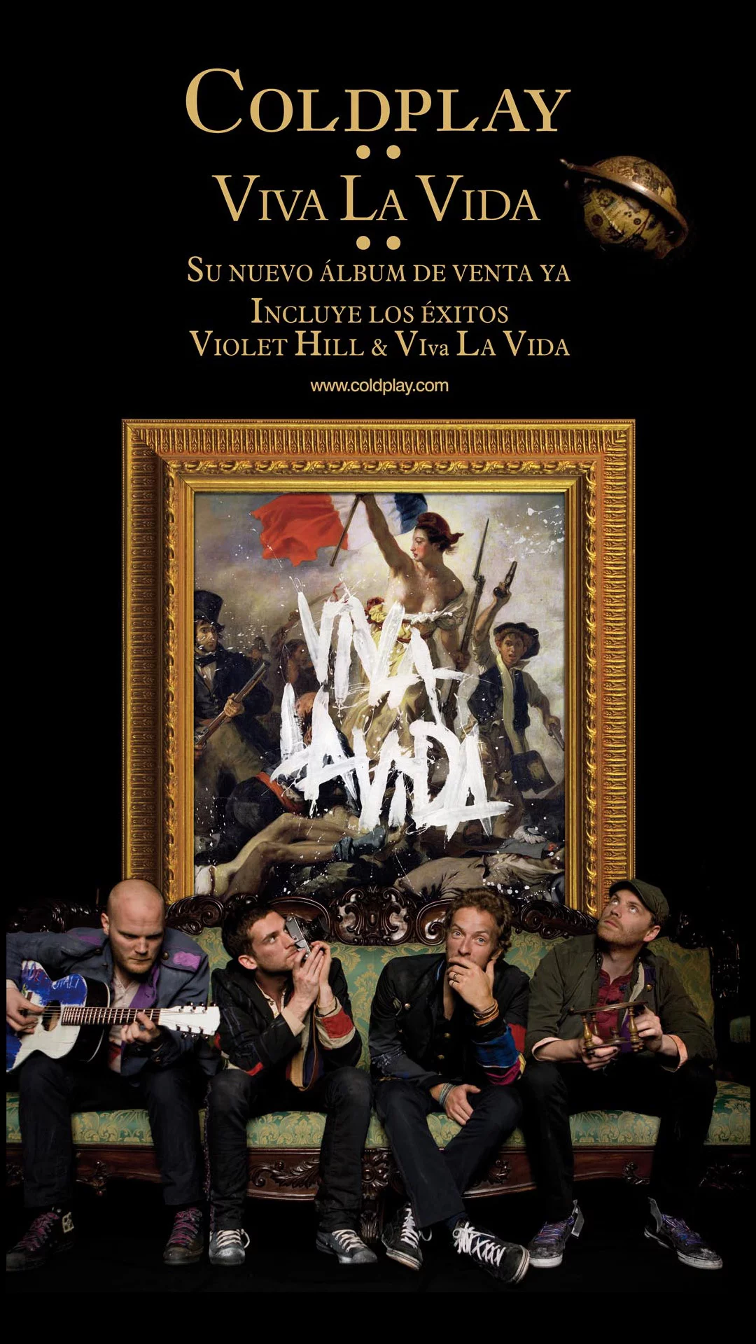 Afiche Coldplay Viva La Vida Clubflyer Agencia Creativa