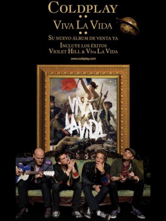 Afiche Coldplay Viva La Vida Clubflyer Agencia Creativa Square