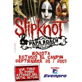 Afiche Concierto SlipKnot Clubflyer Agencia Creativa Square