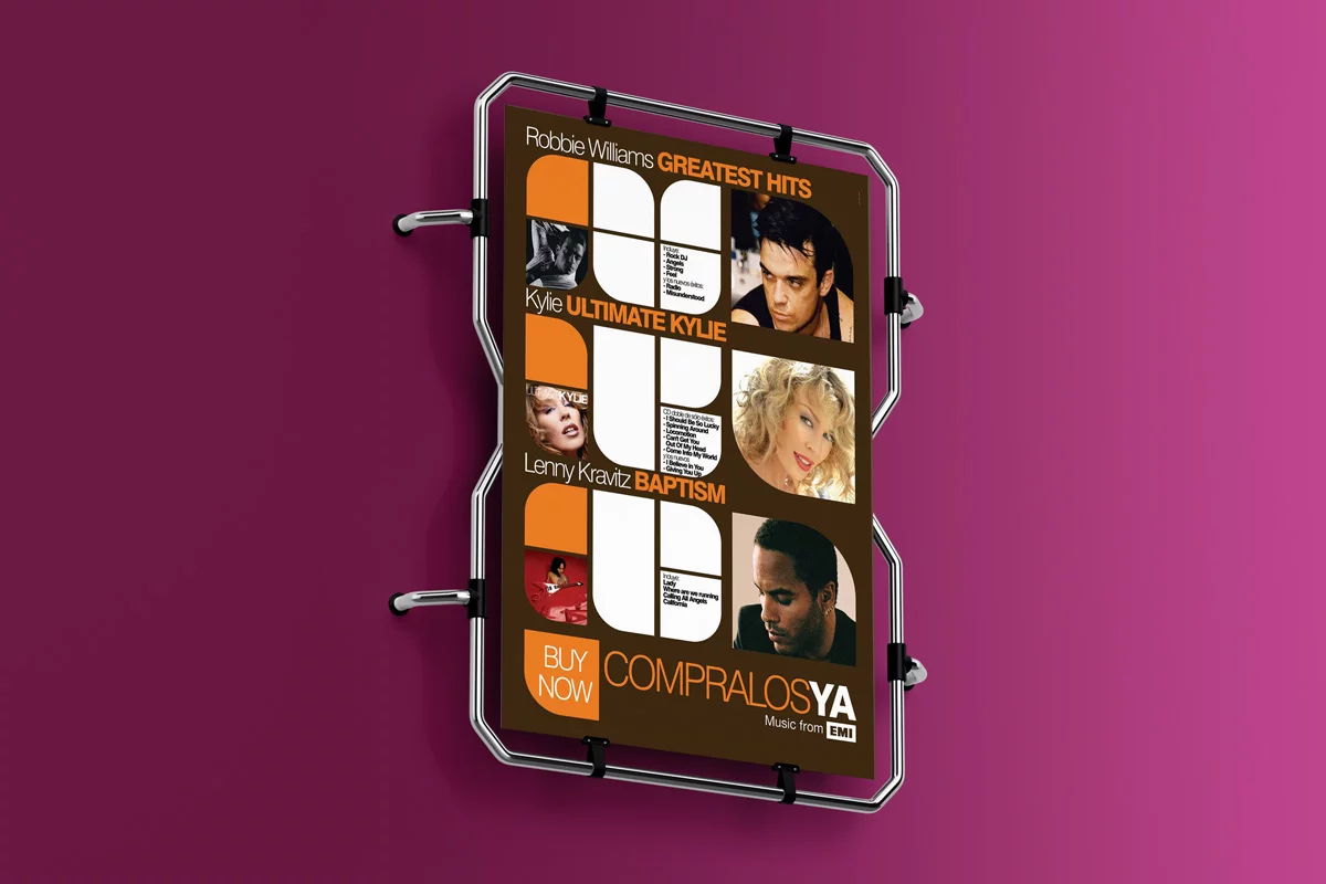 Afiche Emi Music Exitos Clubflyer Agencia Creativa Mockup