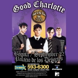 Afiche Good Charlotte Clubflyer Agencia Creativa Square