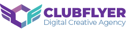 Logotipo Clubflyer Agencia Creativa Digital positivo 2026