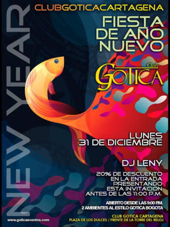 Flyer Gótica Club Cartagena