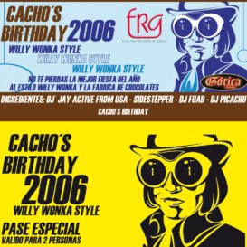 Flyer Cachos Birthday Willy Wonka