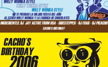 Flyer Cachos Birthday Willy Wonka